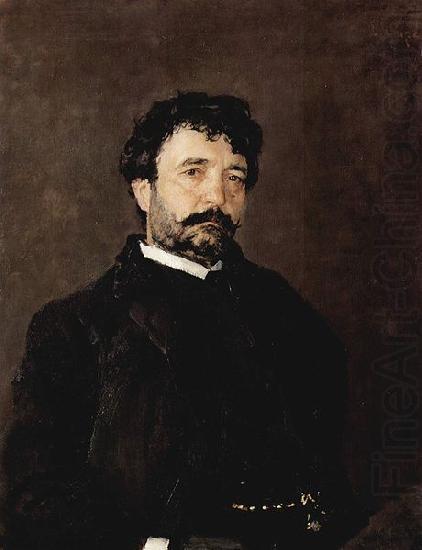 Portrat des italienischen Sangers Angelo Masini, Valentin Serov